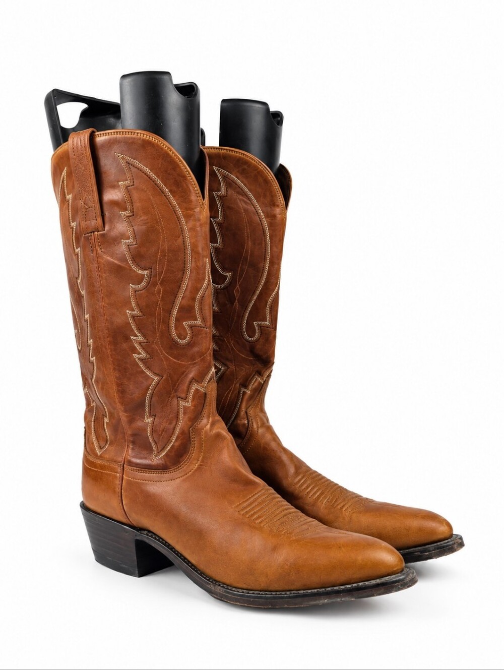 Lucchese 1883 Baker Brown Leather Western Women's Cowgirl Boots Size 9.5